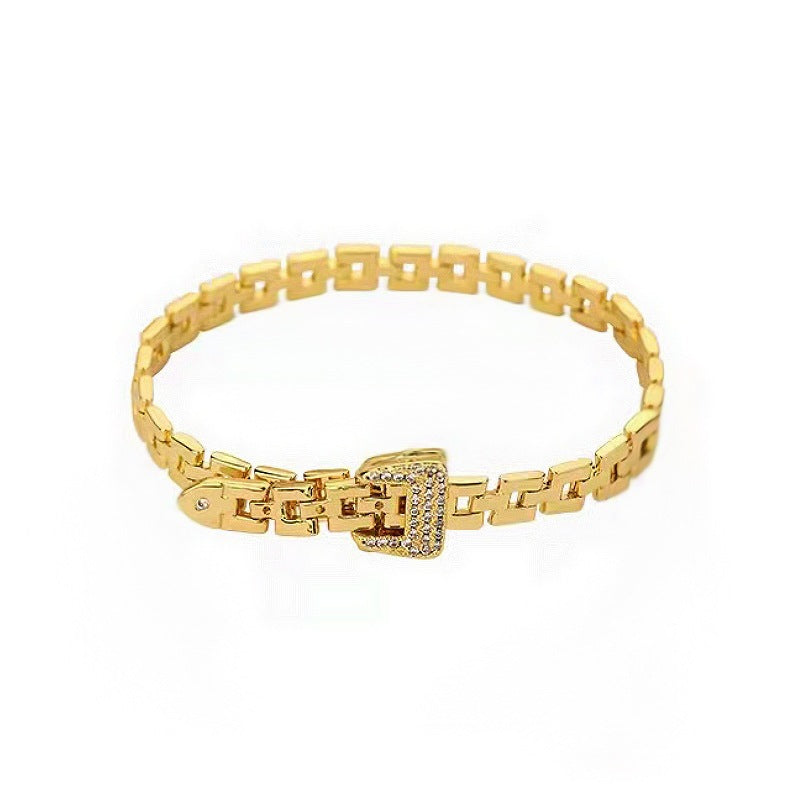 Pulsera de piedra natural tipo cinturón