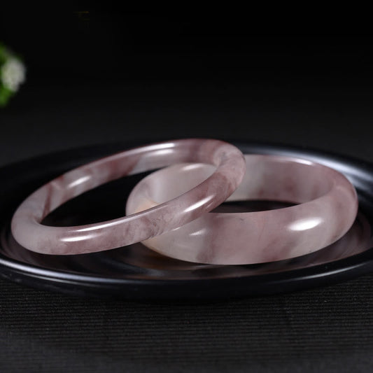 Bodhi Stones Purple Jade Happiness Protection Bracelet Bangle