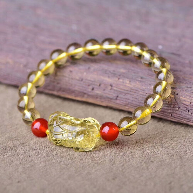 PiYao · Pulsera de citrino y ágata