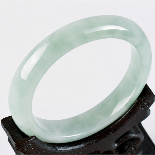 Natural Jade Prosperity Bangle Bracelet