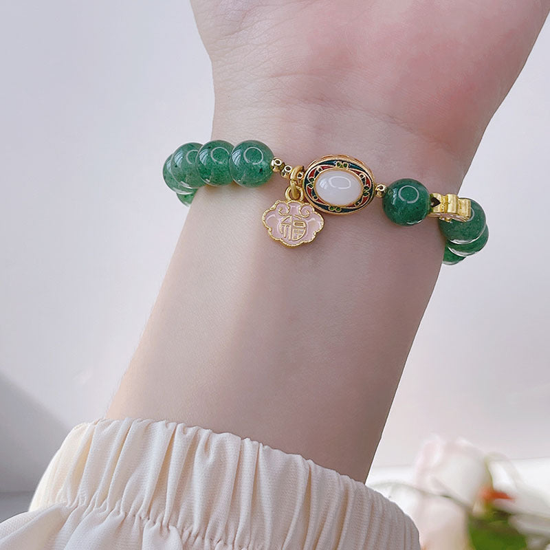 Good Luck · Strawberry Crystal Bracelet