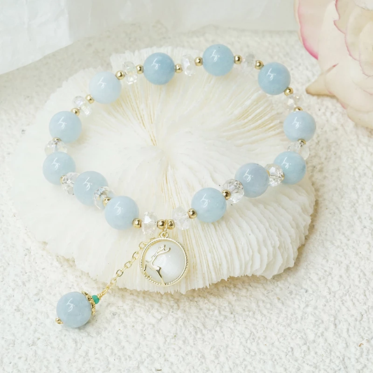 Reindeer • Aquamarine Agate Bracelet