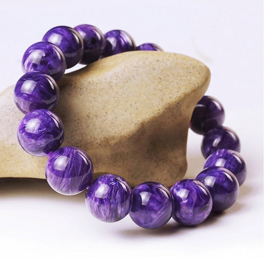 Pulsera de cristal de dragón morado natural