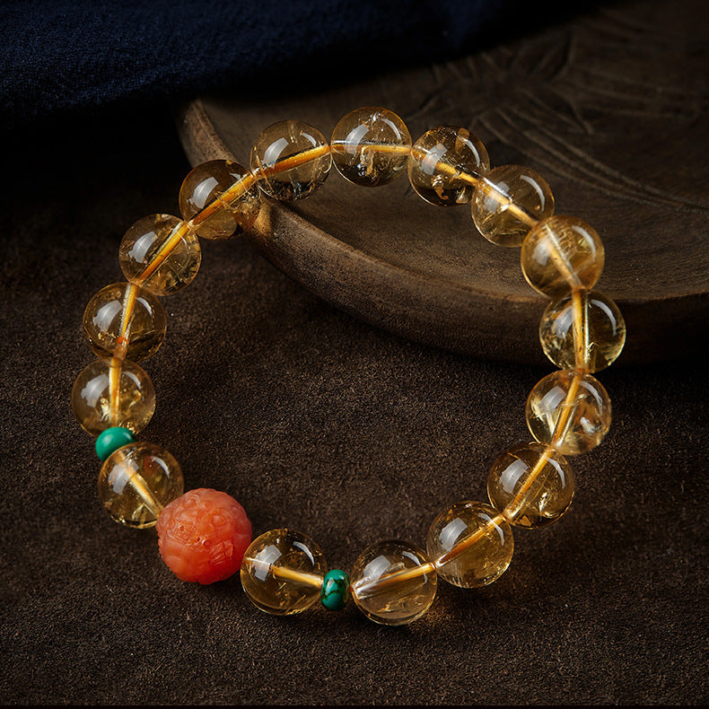 Pulsera de cristal natural "Tropas valientes"