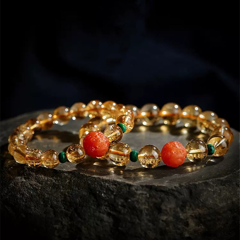 Pulsera de cristal natural "Tropas valientes"