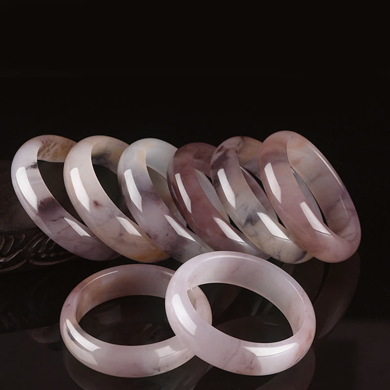 Bodhi Stones Purple Jade Happiness Protection Bracelet Bangle