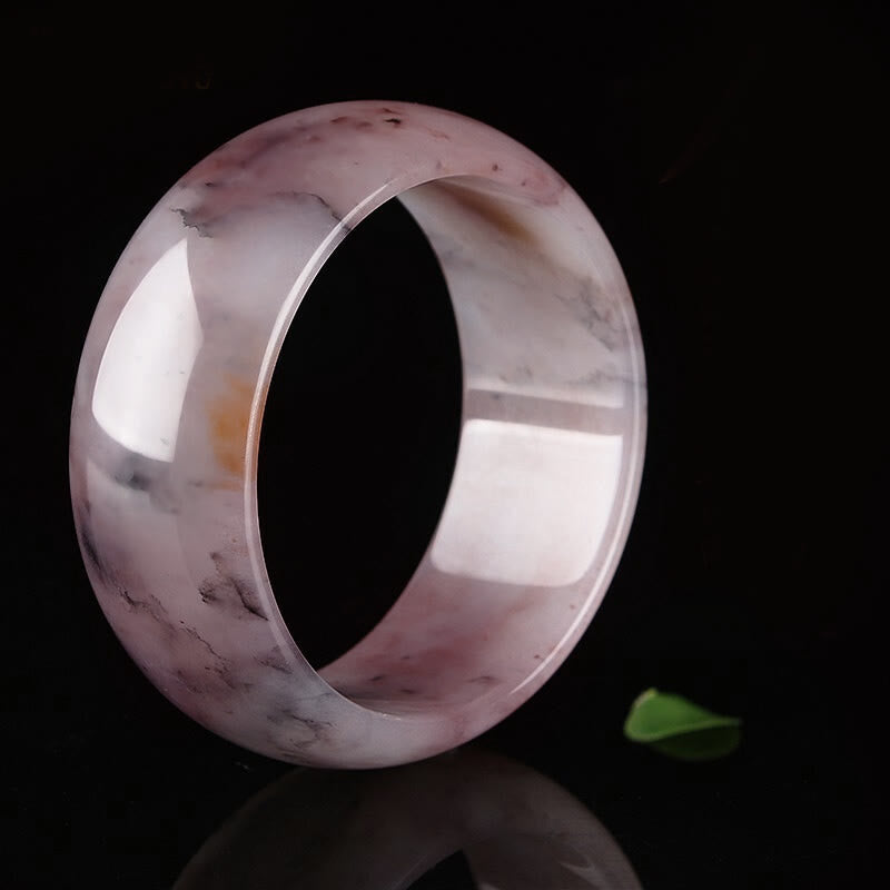 Bodhi Stones Purple Jade Happiness Protection Bracelet Bangle
