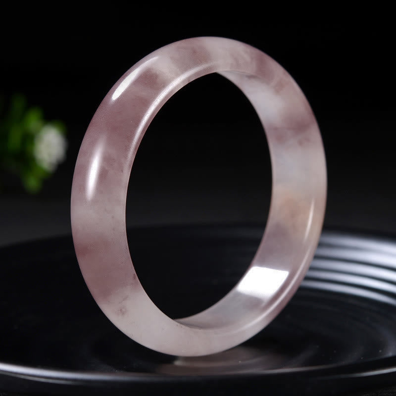 Bodhi Stones Purple Jade Happiness Protection Bracelet Bangle