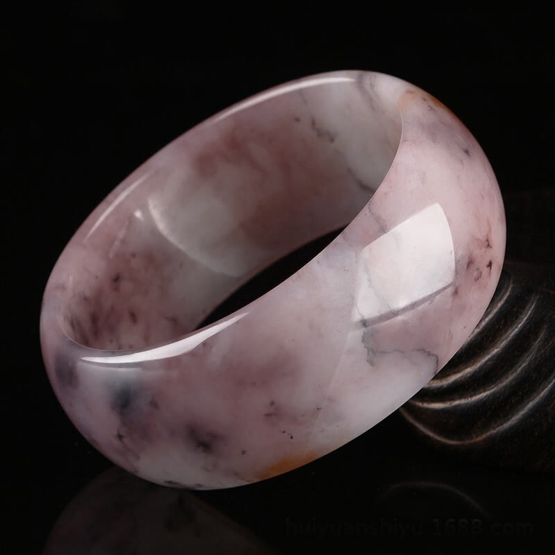 Bodhi Stones Purple Jade Happiness Protection Bracelet Bangle