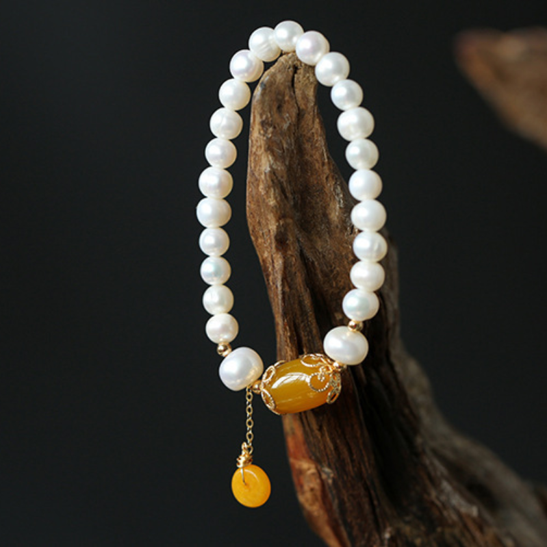 Protect · Pearl Agate Bracelet