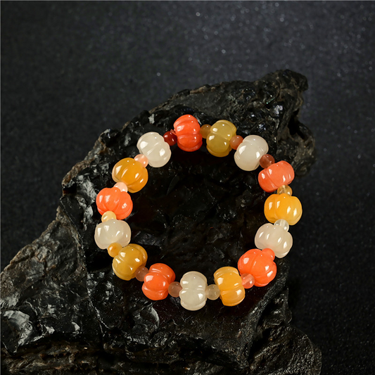 Pumpkin · Agate Bracelet