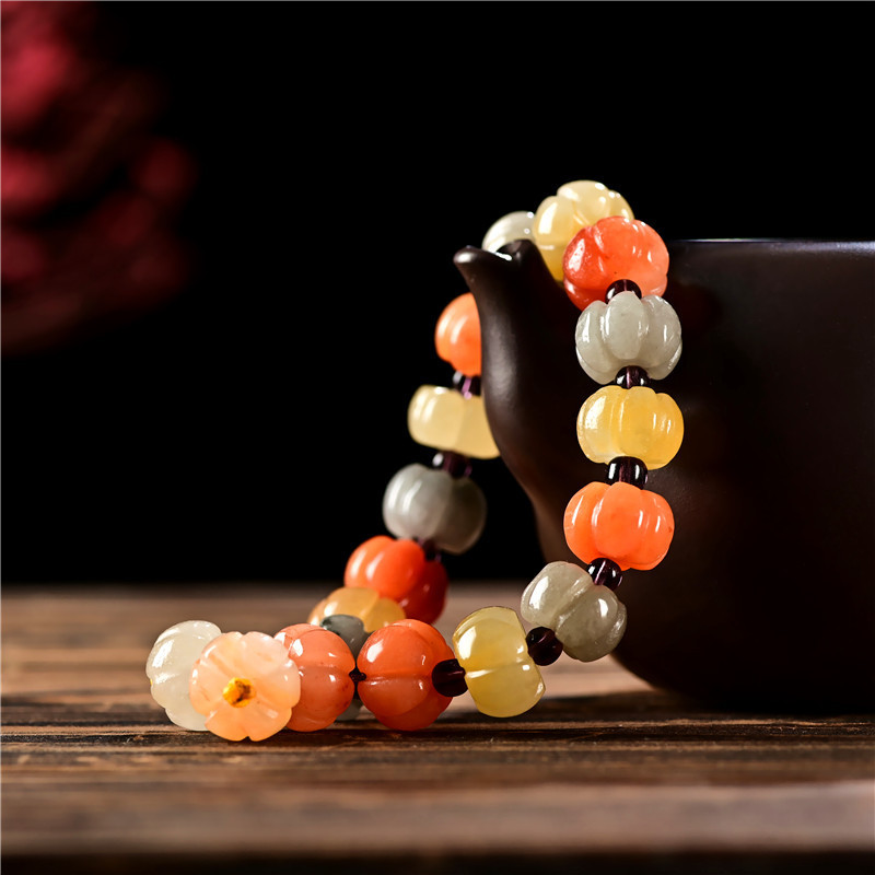 Pumpkin · Agate Bracelet