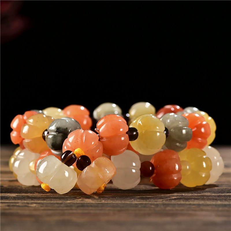 Pumpkin · Agate Bracelet