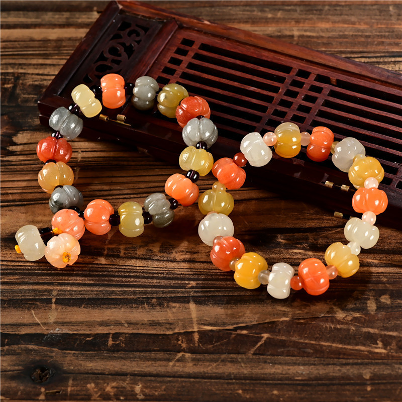 Pumpkin · Agate Bracelet