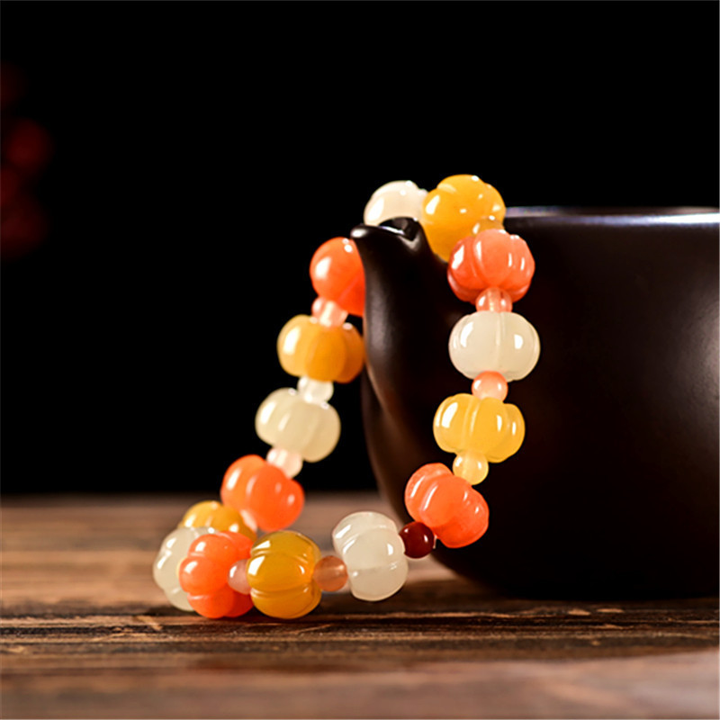 Pumpkin · Agate Bracelet