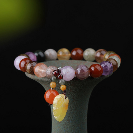 Más campos magnéticos · Pulsera de piedra natural