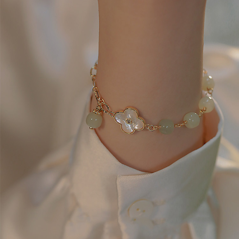 Charm · Good Luck - Emerald Jade stone bracelet