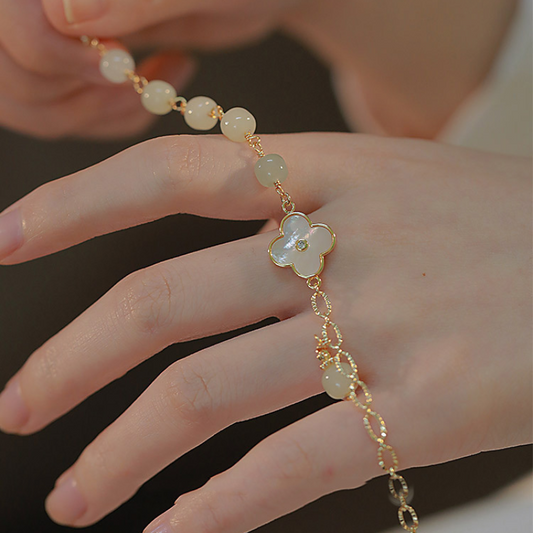 Charm · Good Luck - Emerald Jade stone bracelet