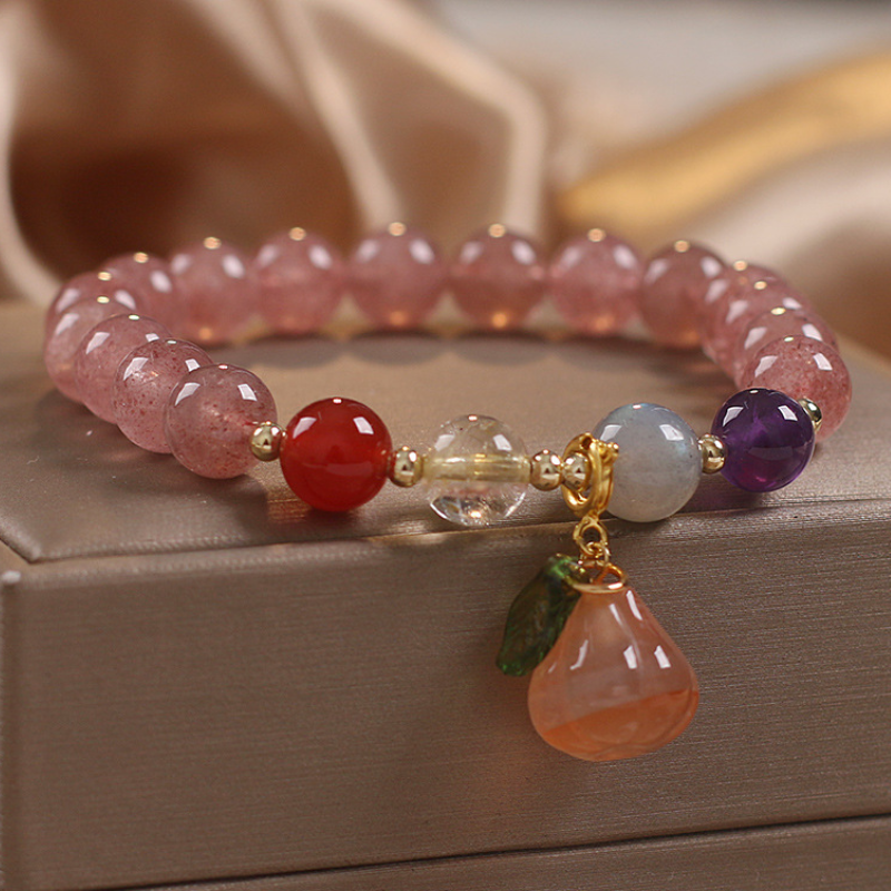 Lucky Pumpkin · Strawberry Crystal Bracelet