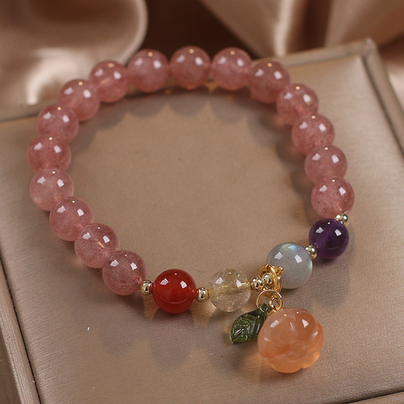 Lucky Pumpkin · Strawberry Crystal Bracelet