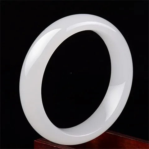 Natural Jade Prosperity Bangle Bracelet