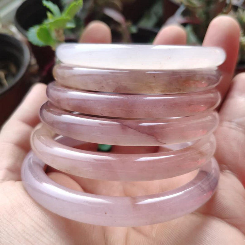Bodhi Stones Purple Jade Happiness Protection Bracelet Bangle