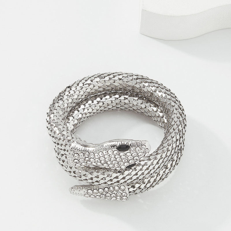 Exaggerated snake necklace or bracelet