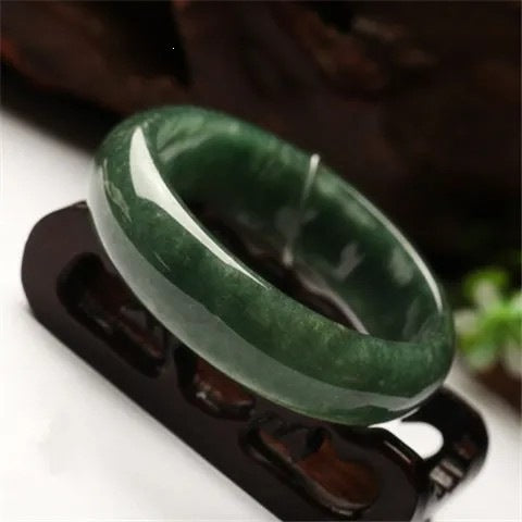Natural Jade Prosperity Bangle Bracelet