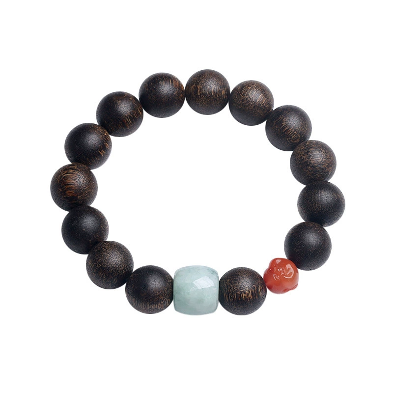 Pulsera de agarwood con mini Buda