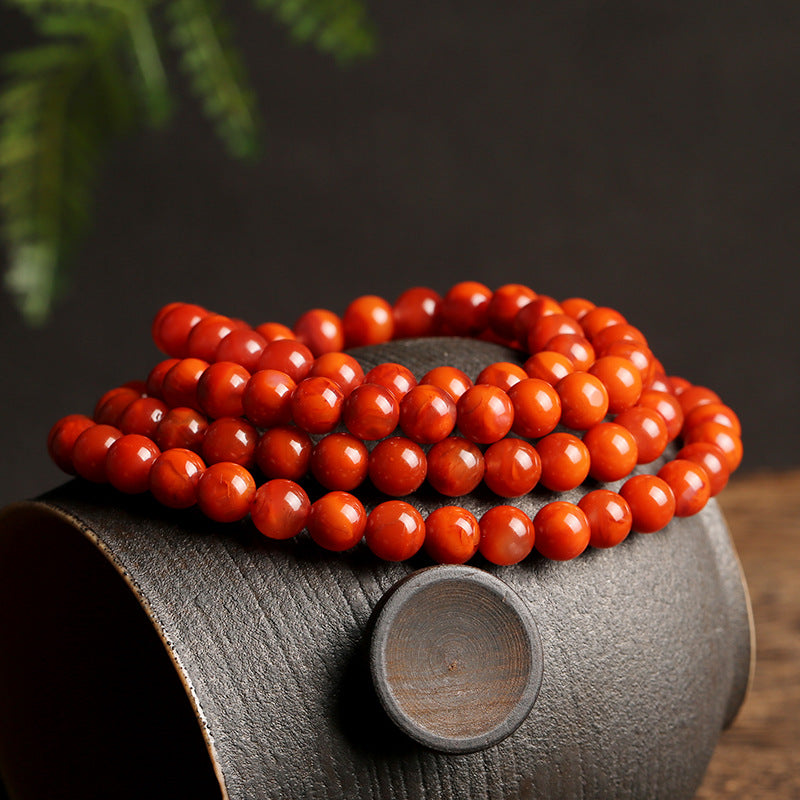 Four-Circle Natural Agate Bracelet