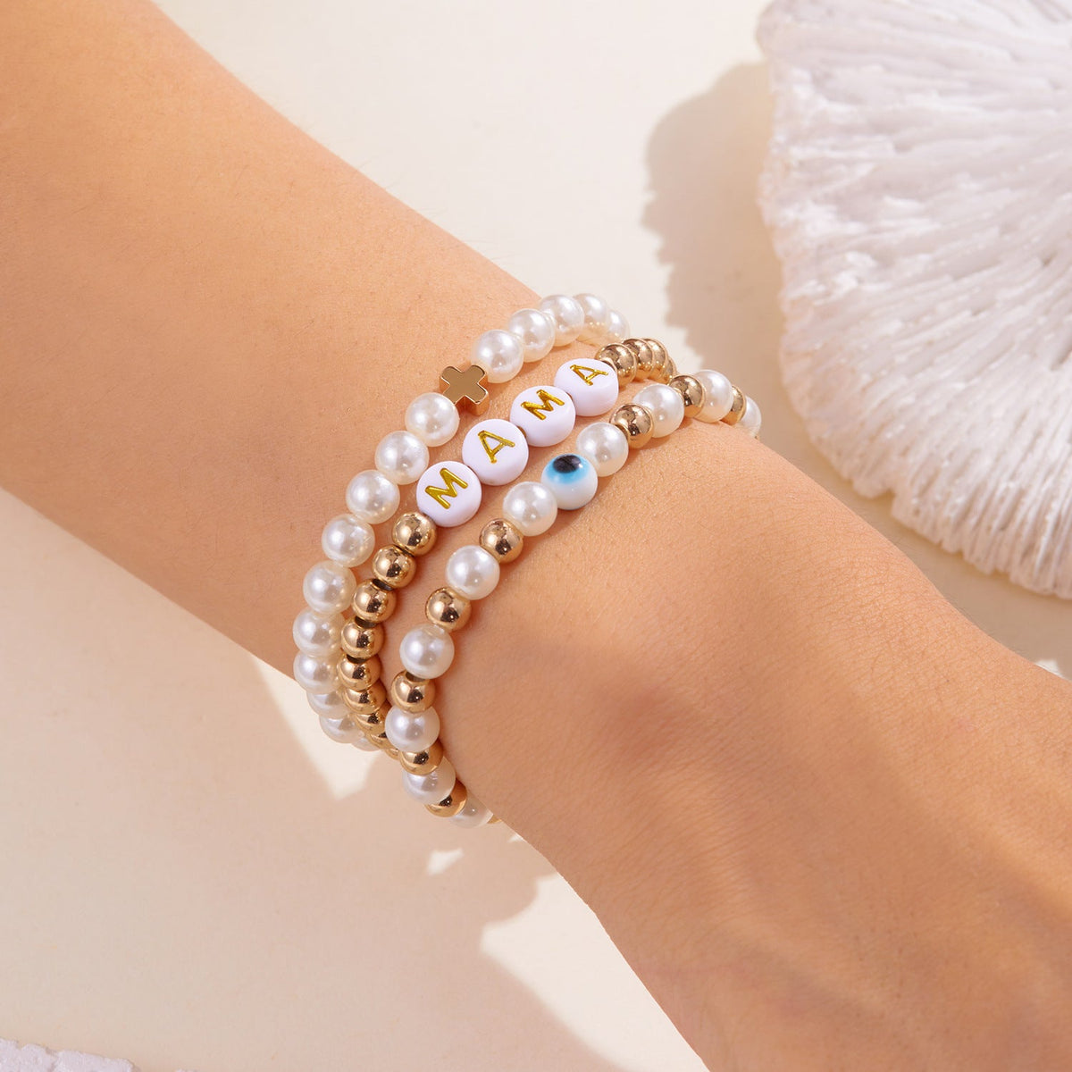 Soft clay bracelet for mother's gift
