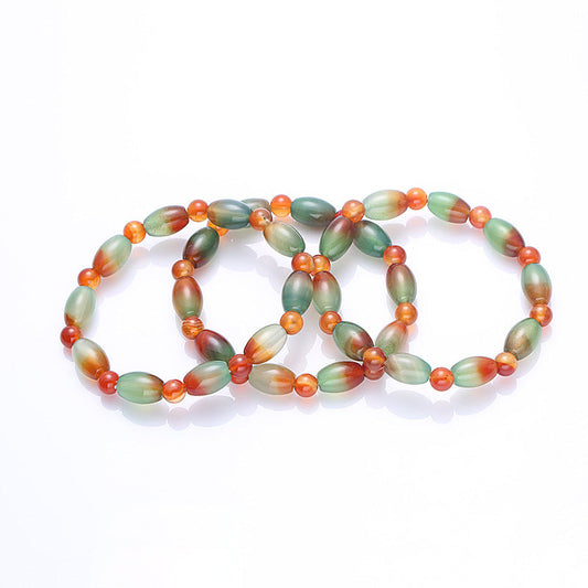 Pulsera de ágata natural Lucky Peacock