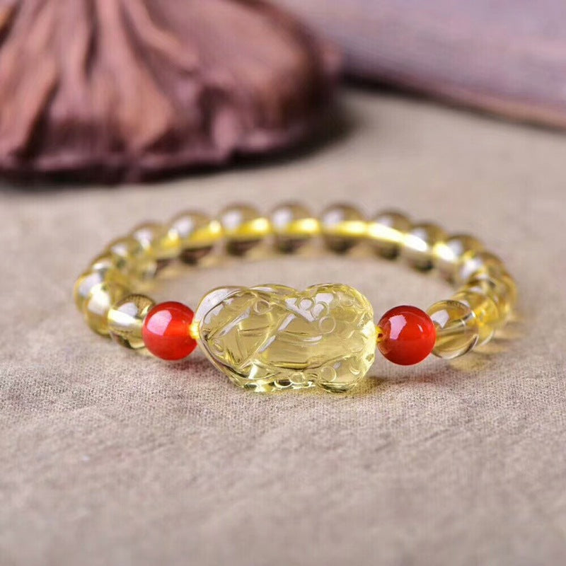 PiYao · Pulsera de citrino y ágata