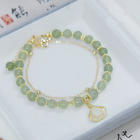 Happiness · Emerald Jade Stone Bracelet