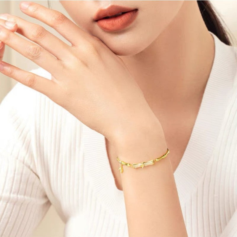 Bamboo · Gold plated bracelet