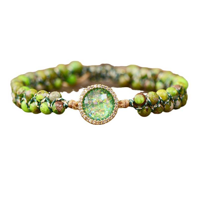 Pulsera de ópalo y jaspe