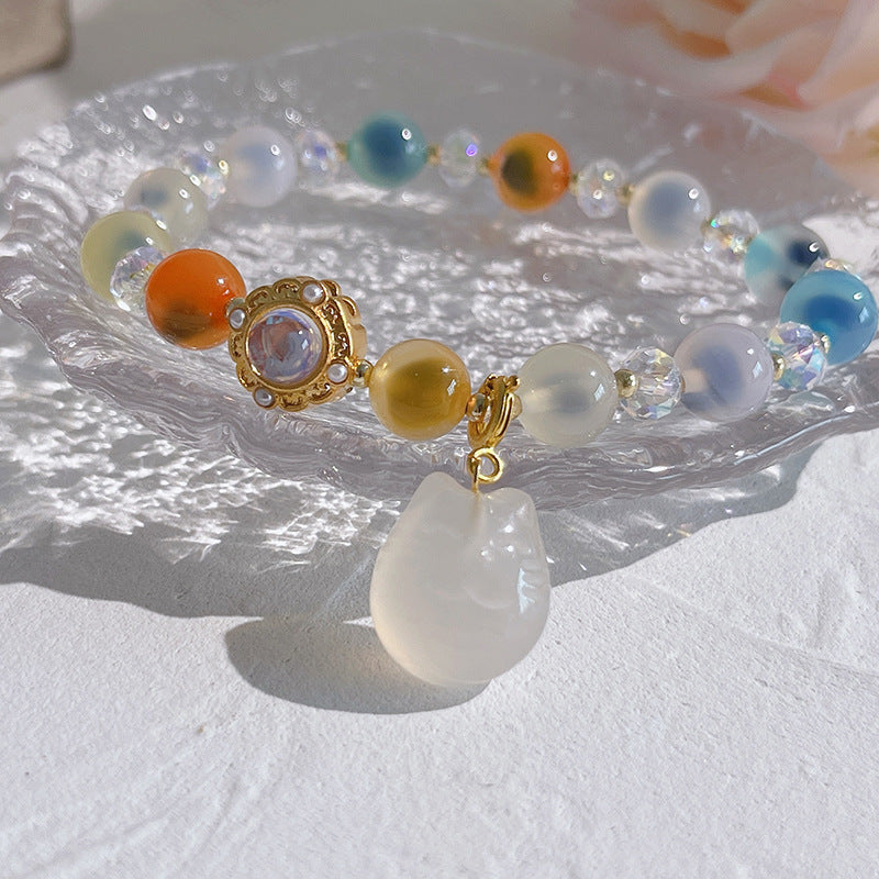 Lucky Bell · Salt source agate bracelet