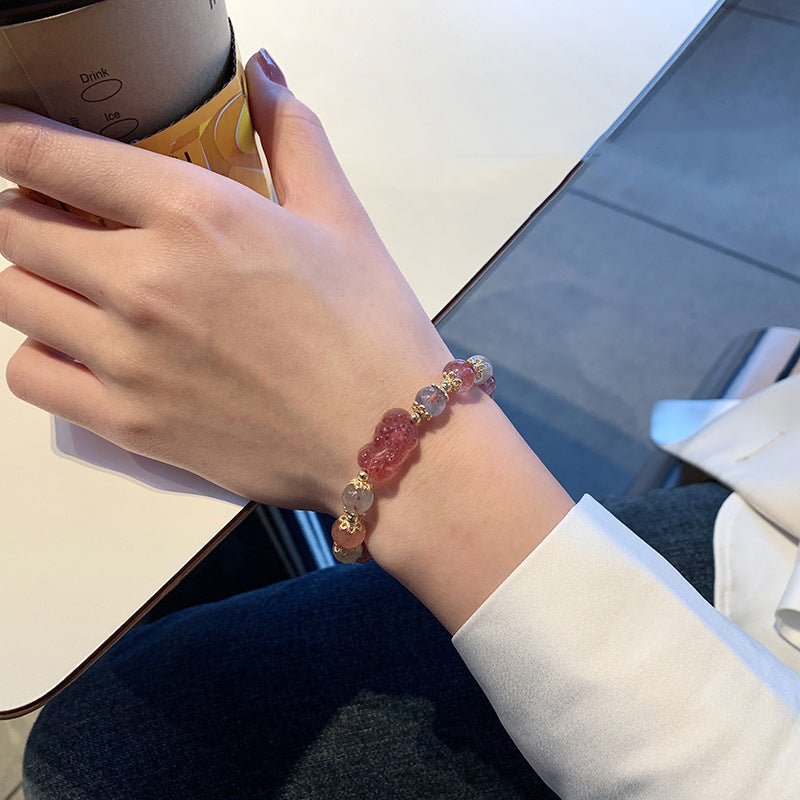 Pulsera de Pi Yao con Turmalina y Piedra Luna
