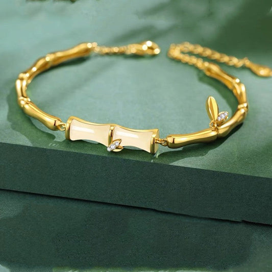 Bamboo · Gold plated bracelet