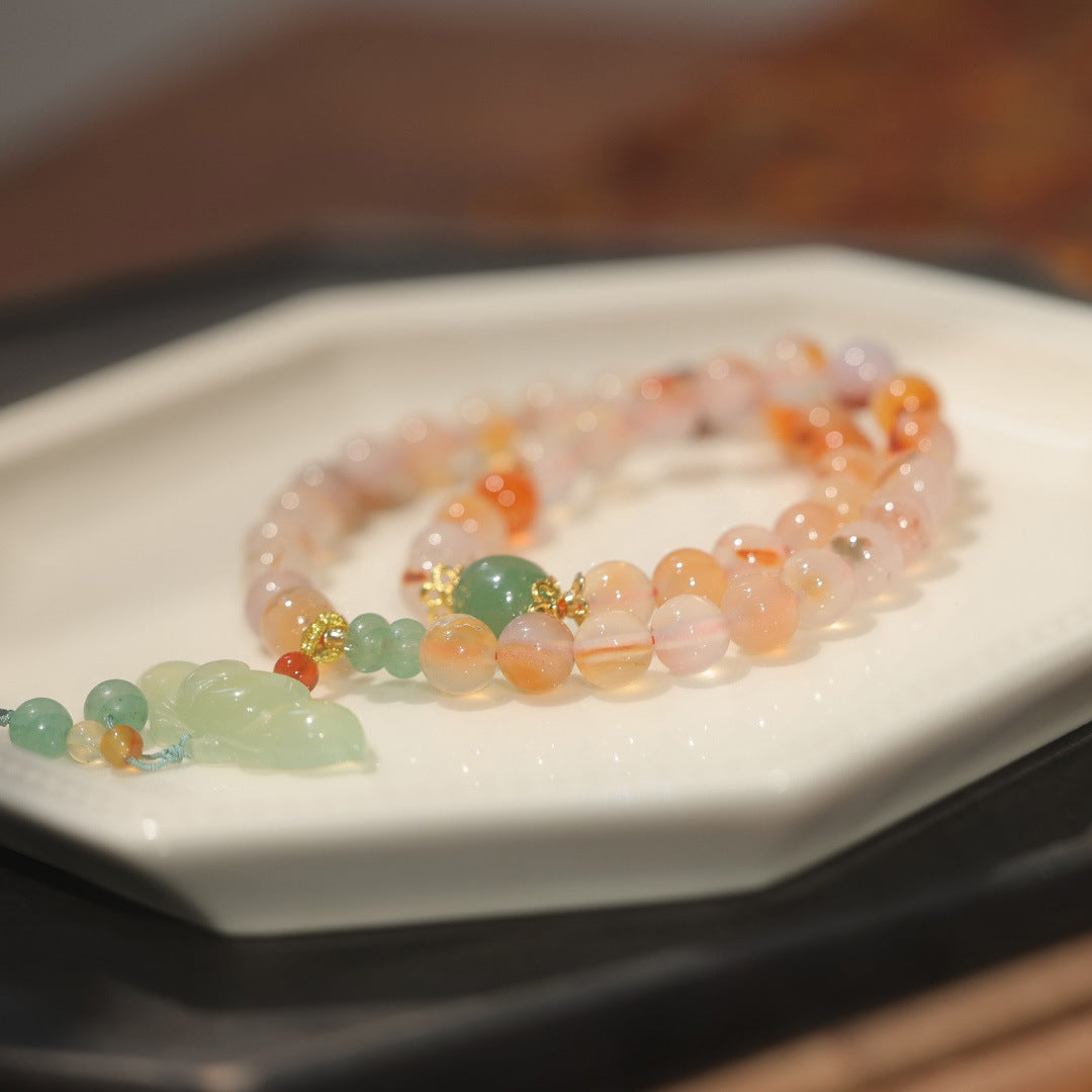Pods · Double Circle Agate Bead Bracelet
