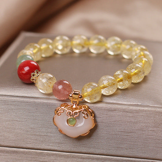 Lucky • Natural Titanium Crystal Bracelet