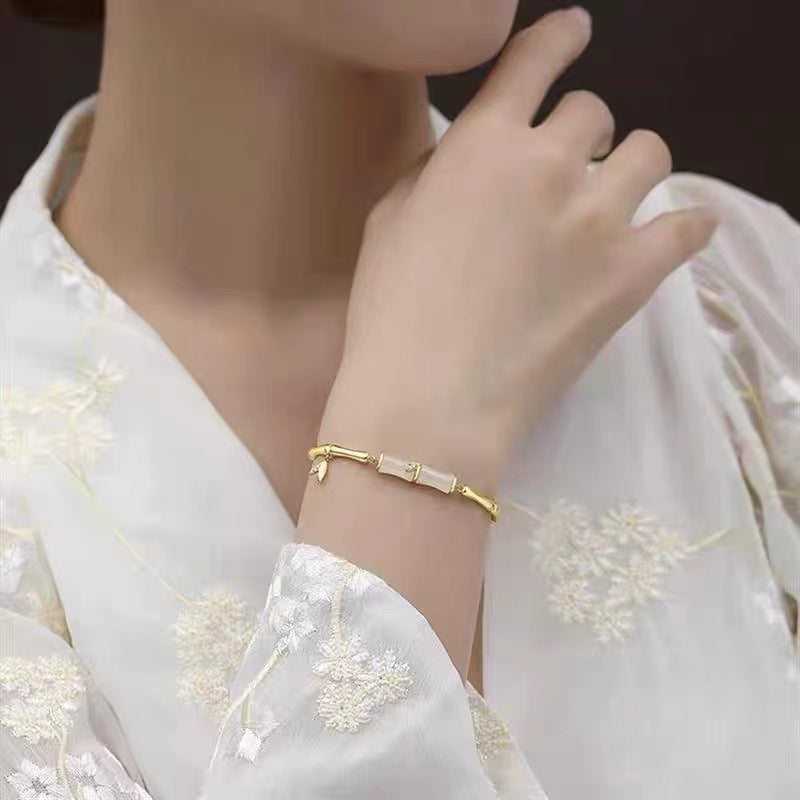 Bamboo · Gold plated bracelet