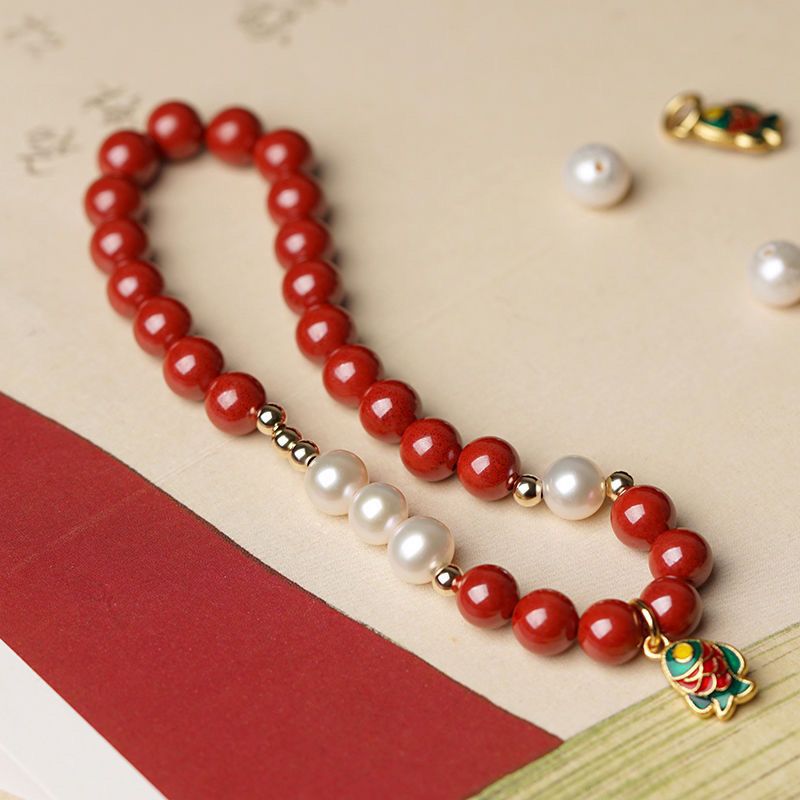 Carp · Pearl & Agate Bracelet