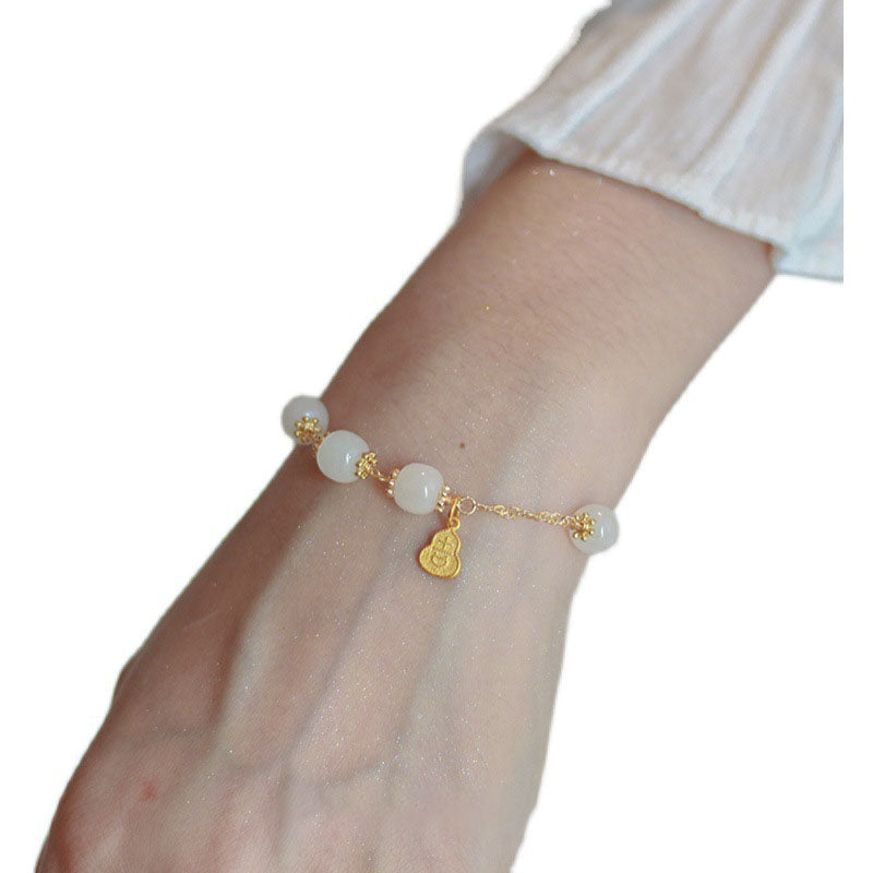 Simple · Emerald Jade stone bracelet