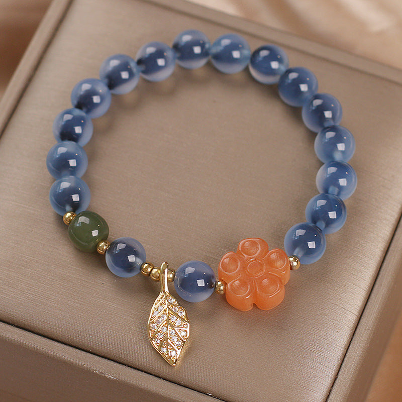Money Bag · Blue Salt Source Agate Bracelet
