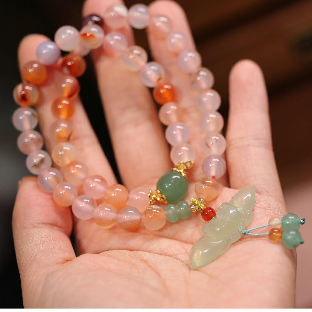 Pods · Double Circle Agate Bead Bracelet