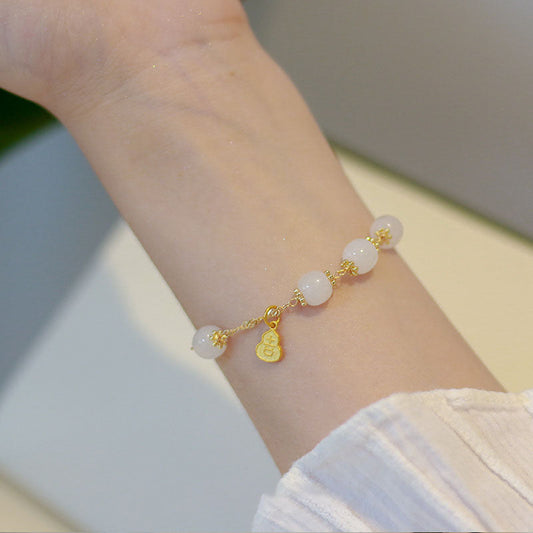 Simple · Emerald Jade stone bracelet