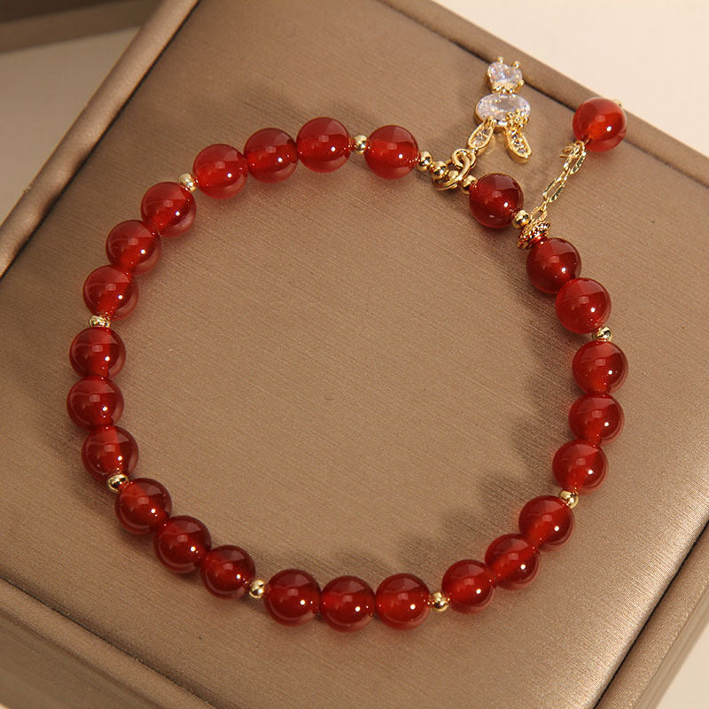 Bunny · Red Agate Bracelet