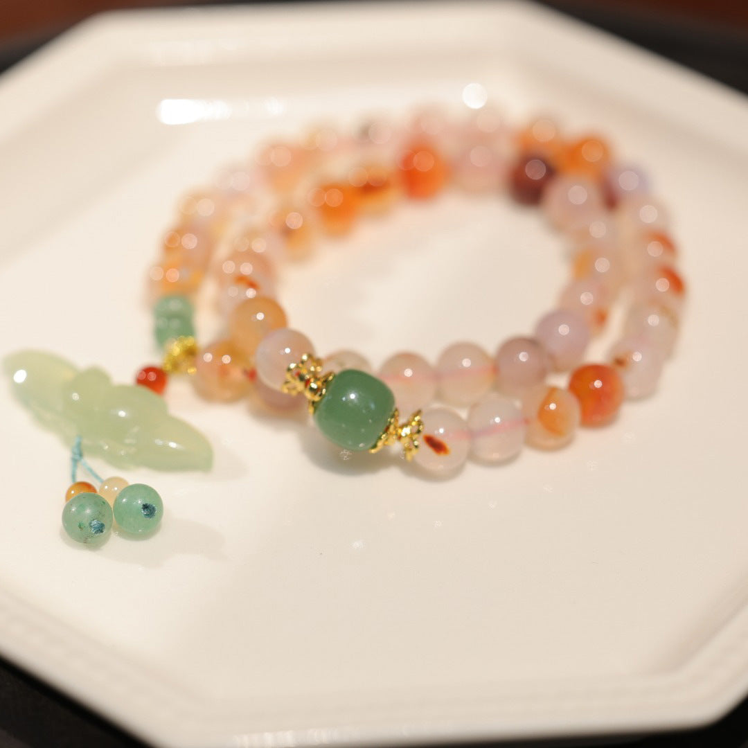 Pods · Double Circle Agate Bead Bracelet