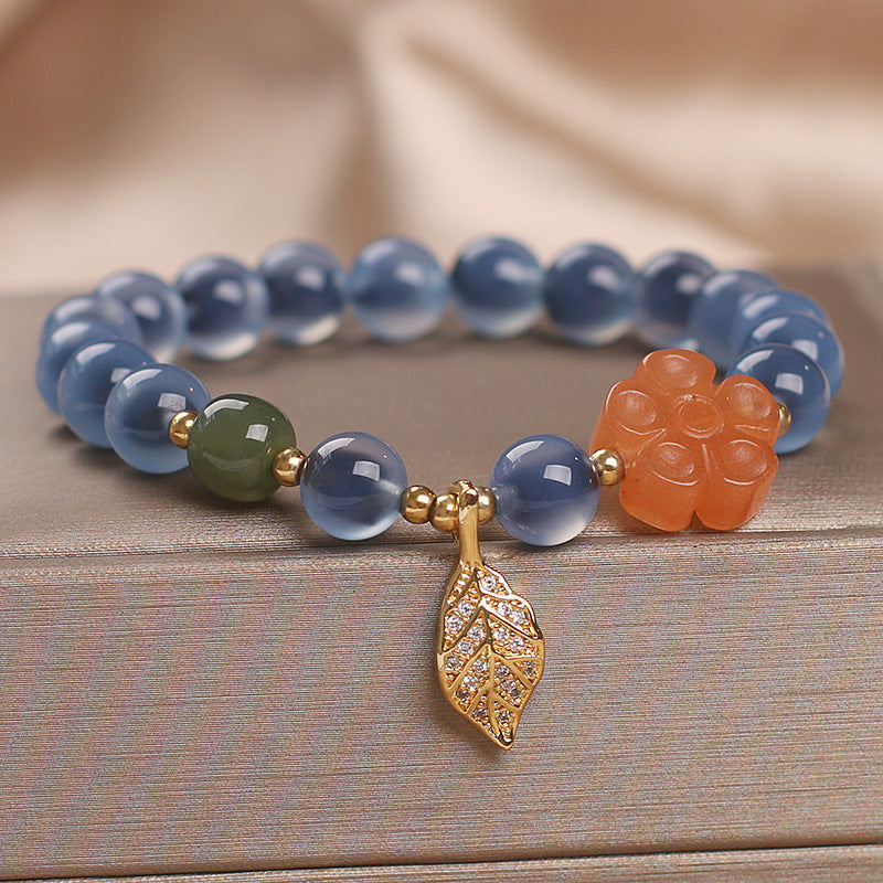 Money Bag · Blue Salt Source Agate Bracelet